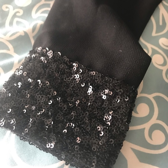 Black Sheer Rhinestone Buttonup! - Picture 2 of 8